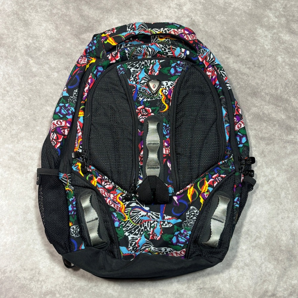 CalPak Backpack Unisex Large Multicolor Tattoo Print Y2K Laptop School Bag Edgy